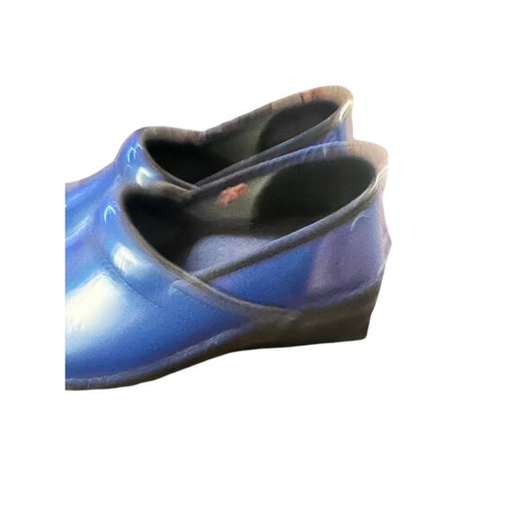 Sanita Blue Professional Leather Danish Clogs Size EU41 /US 9.5 - Picture 4 of 8